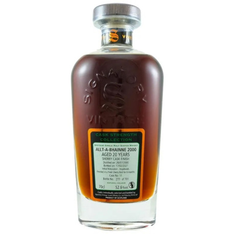 Allt-A-Bhainne 2000 20 Years Old Sherry Cask Finish 70cl Allt-A-Bhainne 2000 20 Years Old Sherry Cask Finish 70cl