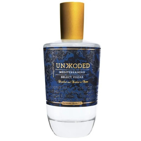Unkkoded Mediterranean Select Vodka 70cl Unkkoded Mediterranean Select Vodka 70cl