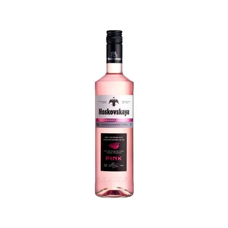 Moskovskaya Pink Raspberry And Lime 70cl