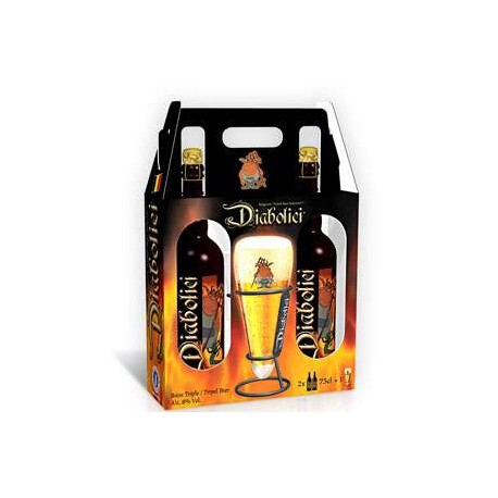 Estuche Diabolici 2*75Cl + 1 Vaso