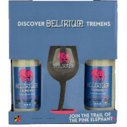 Estuche Delirium Tremens 2*75 + 1 Vaso
