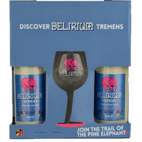 Estuche Delirium Tremens 2*75 + 1 Vaso