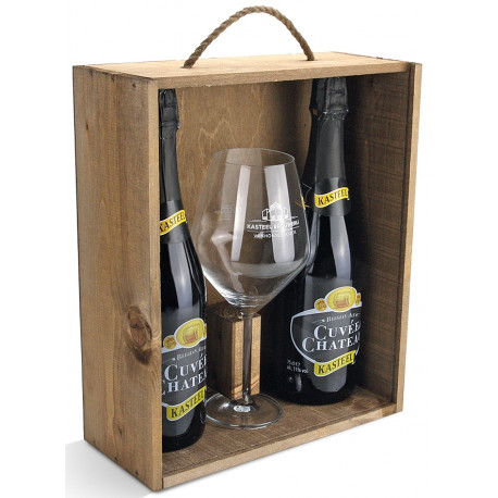 Estuche Kasteel C. Chateau Mad.2*75Cl+1V