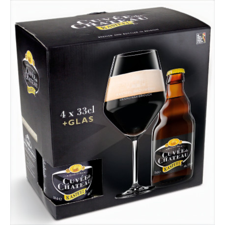 Estuche Kasteel Cuvee 4*33Cl + 1 Vaso