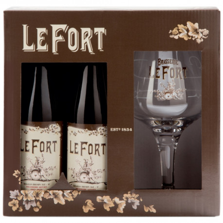 Estuche Lefort Dark Brown 4*33Cl+ 1 Vaso
