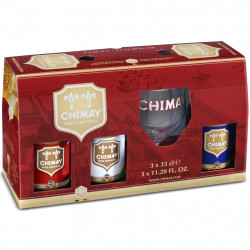 Estuche Chimay Trilogy 3*33 Cl + 1 Vaso