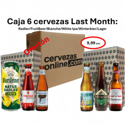 Caja Last month variada 6 CERVEZAS DE FECHA CONSUMO PREFERENTE CORTA