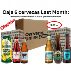 Caja Last month variada 6 CERVEZAS DE FECHA CONSUMO PREFERENTE CORTA