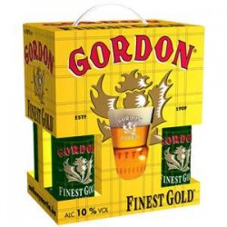 Estuche Gordon Finest Gold 4*33Cl+Vaso