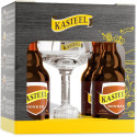 Estuche Kasteel 4 Botellas 33cl + Copa