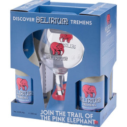 Estuche Delirium Temens 4 Botellas 33cl + Copa