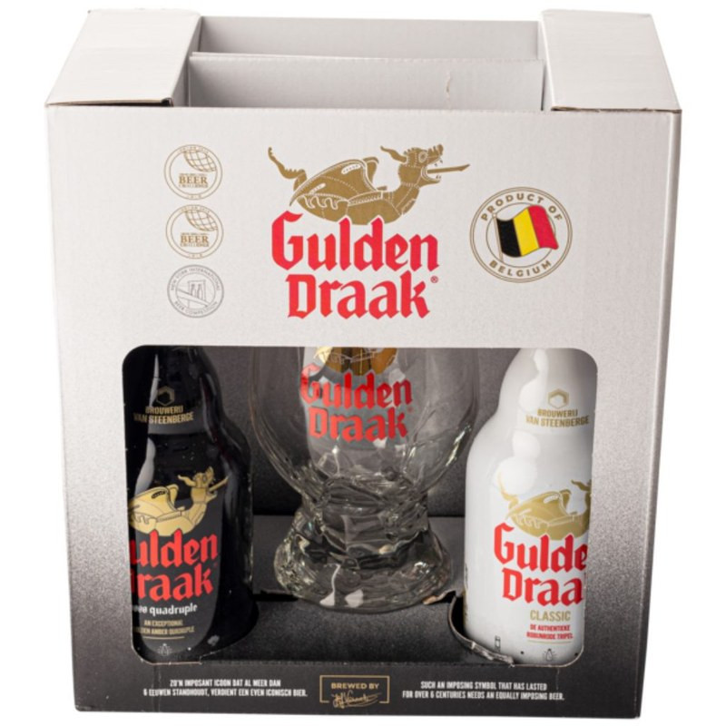 Estuche Gulden Draak 2 botellas 33cl + Copa