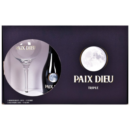 Estuche Paix Dieu 3 Botellas 33cl + Copa