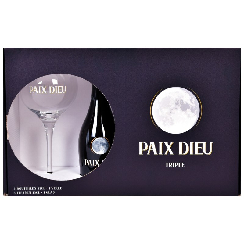 Estuche Paix Dieu 3 Botellas 33cl + Copa