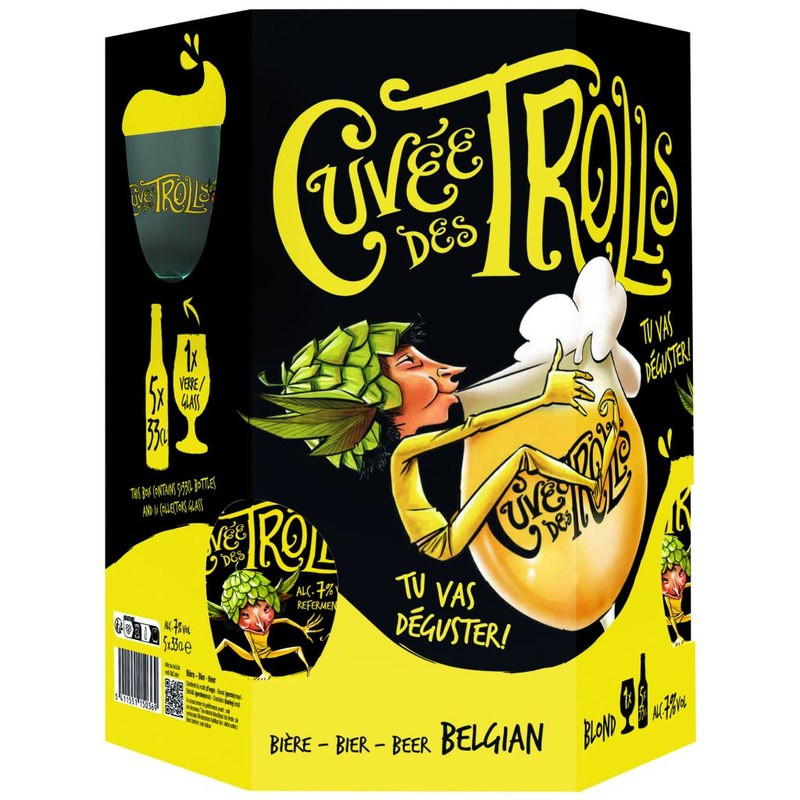 Estuche Cuvee De Trolls 5 Botellas 33cl + Copa