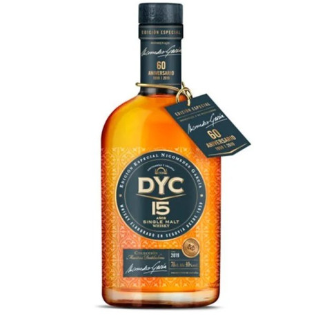 DYC Single Malt Whisky Aged 15 Years Old 70cl DYC Single Malt Whisky Aged 15 Years Old 70cl