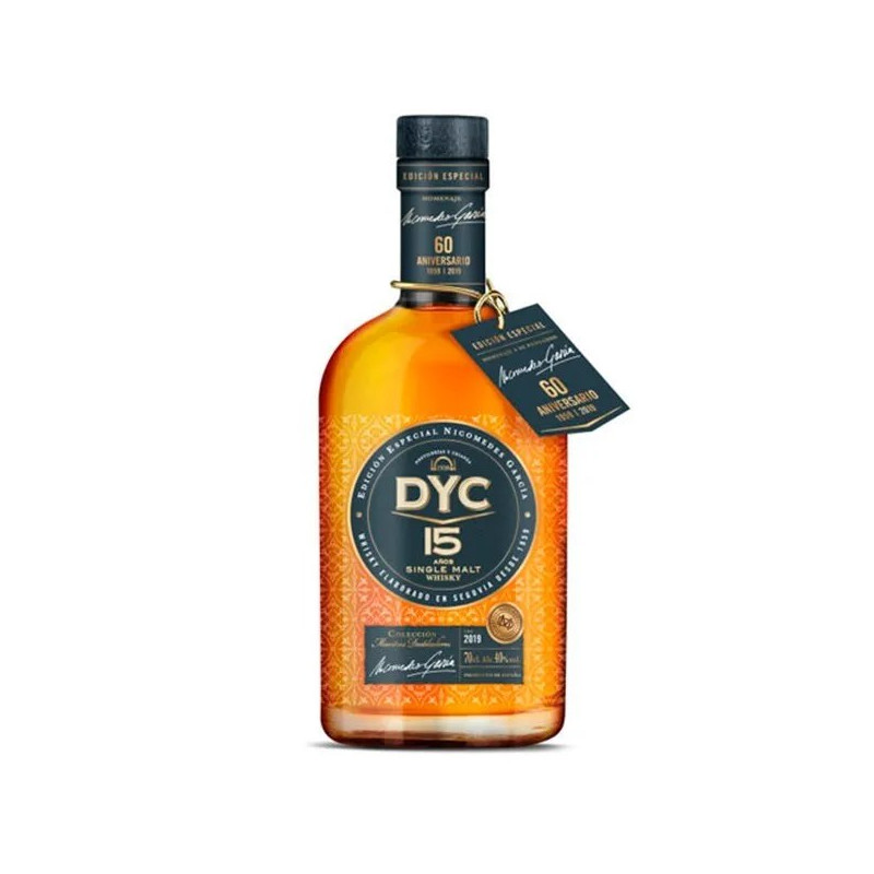 DYC Single Malt Whisky Aged 15 Years Old 70cl