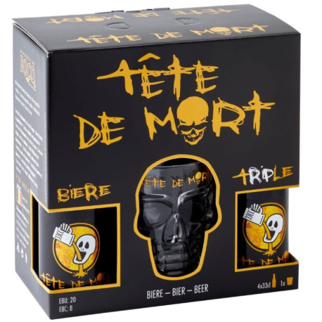 Estuche Tete De Mort 4 Botellas 33cl + Vaso Estuche Tete De Mort 4 Botellas 33cl + Vaso